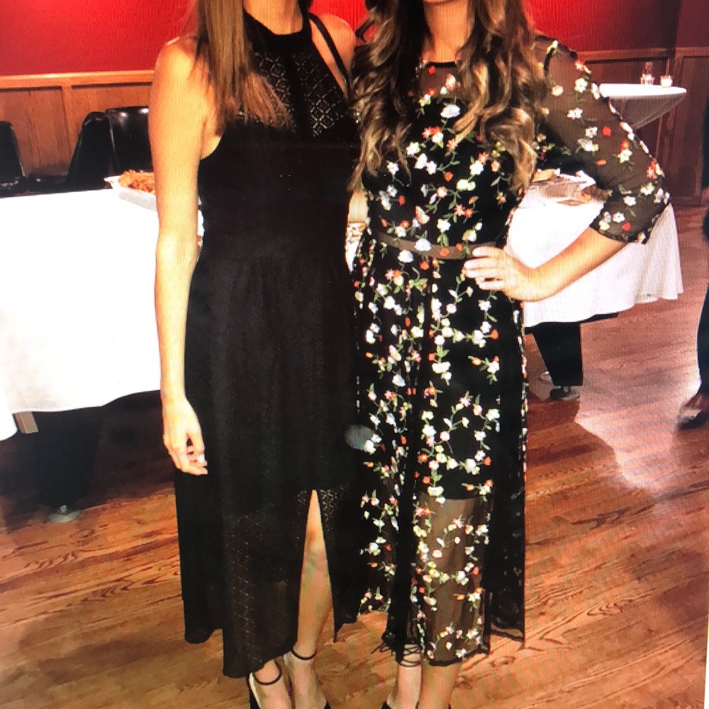 BCBGeneration black midi dress